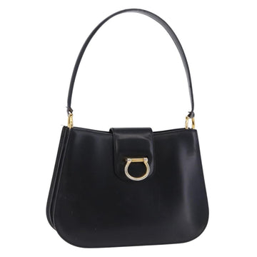 Celine Shoulder Bag Leather Black Gold (Grade C)