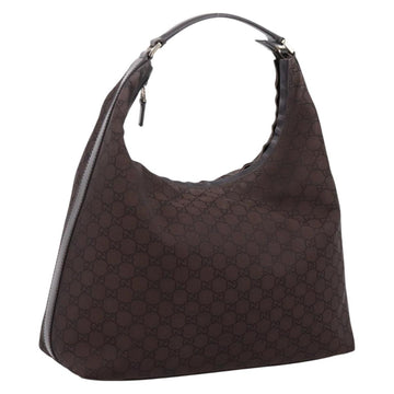 Gucci GG Canvas Shoulder Bag Outlet Brown Gold