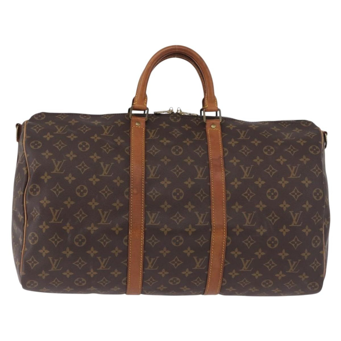 LOUIS VUITTON Monogram Keepall Bandouliere 50 Boston Bag M41416 LV Auth 191775A
