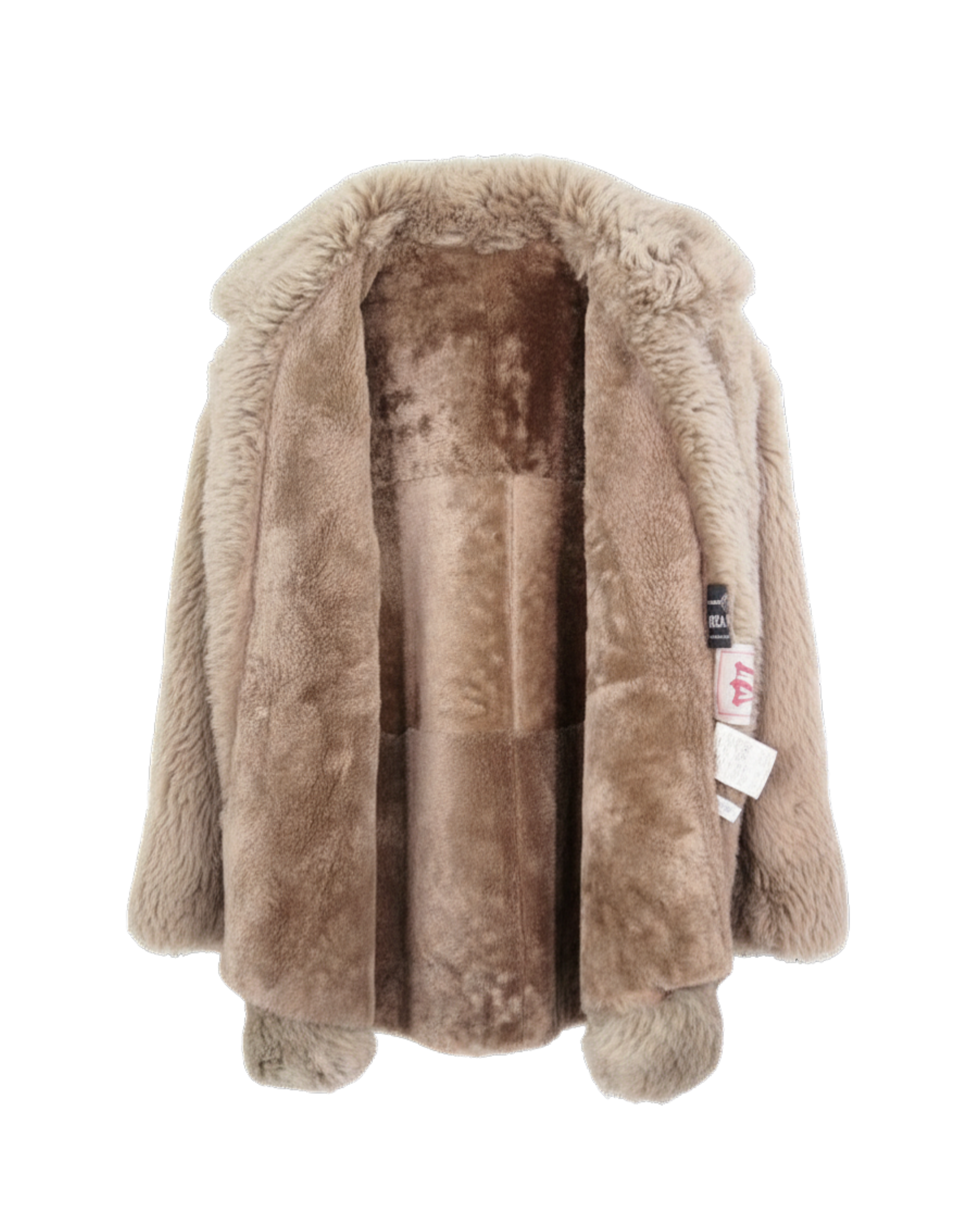 Shearling Cuff & Collar Sheepskin Coat