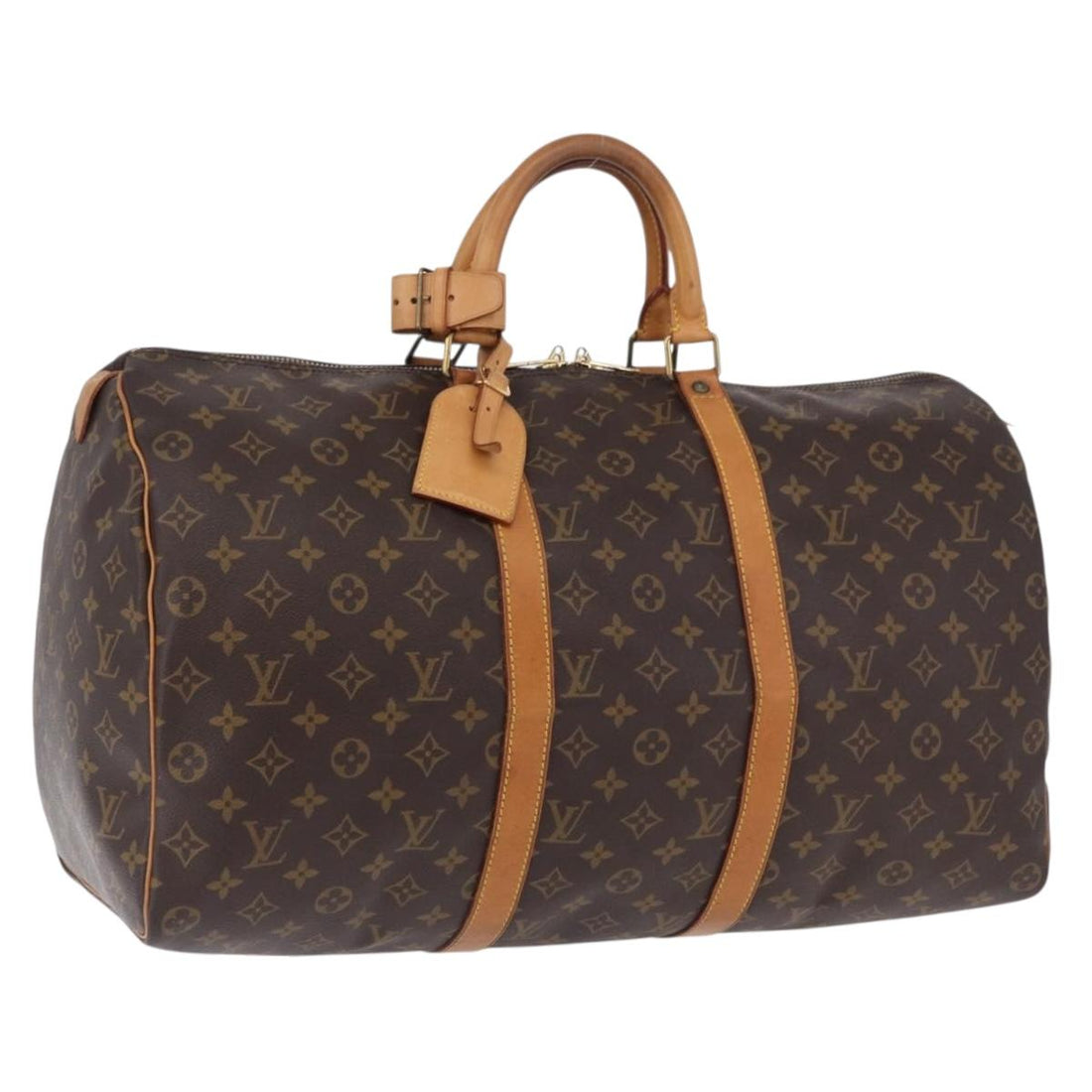LOUIS VUITTON Monogram Keepall 50 Boston Bag M41426 LV Auth ka5755A