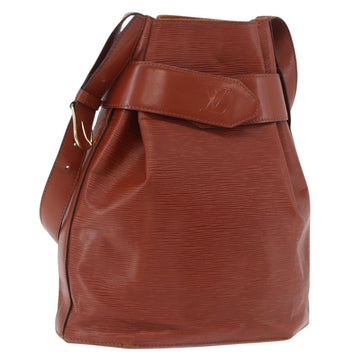 LOUIS VUITTON Epi Sac Depaule GM Shoulder Bag Brown M80193 LV Auth ka5808