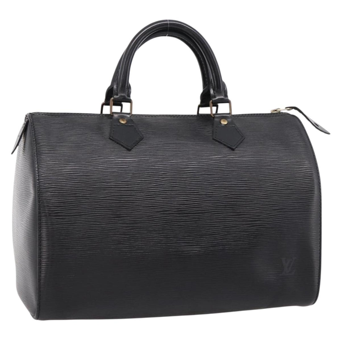 LOUIS VUITTON Epi Speedy 30 Hand Bag Noir Black M43002 LV Auth 194917V