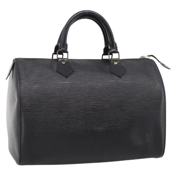 LOUIS VUITTON Epi Speedy 30 Hand Bag Noir Black M43002 LV Auth 194917V