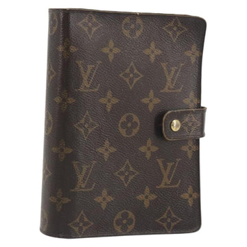 LOUIS VUITTON Monogram Agenda MM Day Planner Cover R20105 LV Auth 197218