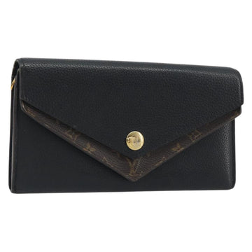 LOUIS VUITTON Monogram Portefeuille Duble V Wallet Black M64319 LV Auth am12337V