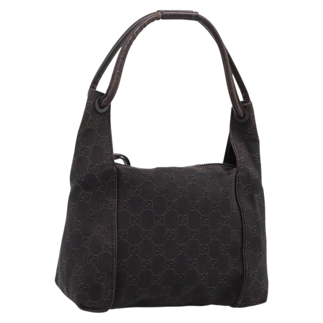 GUCCI GG Canvas Hand Bag Brown 101333 Auth 198296A