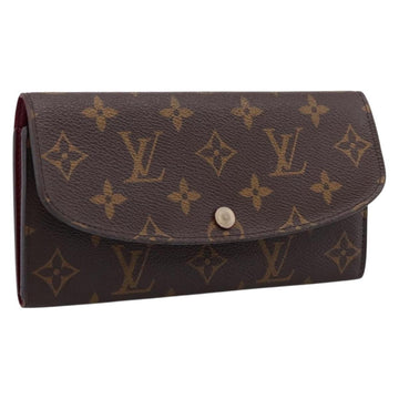 LOUIS VUITTON Monogram Portefeuille Emilie Wallet Fuchsia M60697 Auth BA15262