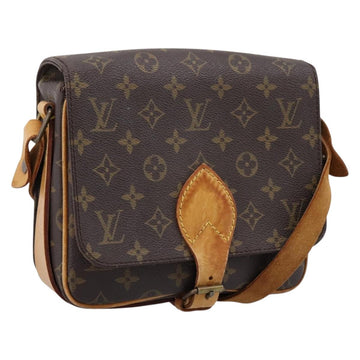 Louis Vuitton Monogram Cartouchiere MM Shoulder Bag (Grade C)