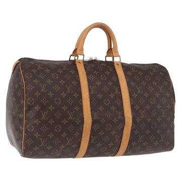 LOUIS VUITTON Monogram Keepall 50 Boston Bag M41426 LV Auth 186662A