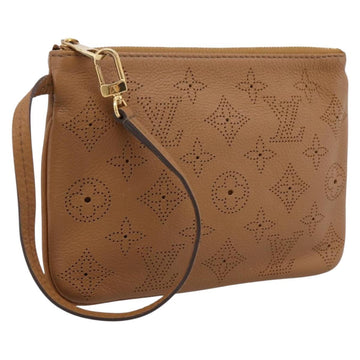 Louis Vuitton Mahina Selene PM Pouch Leather Caramel