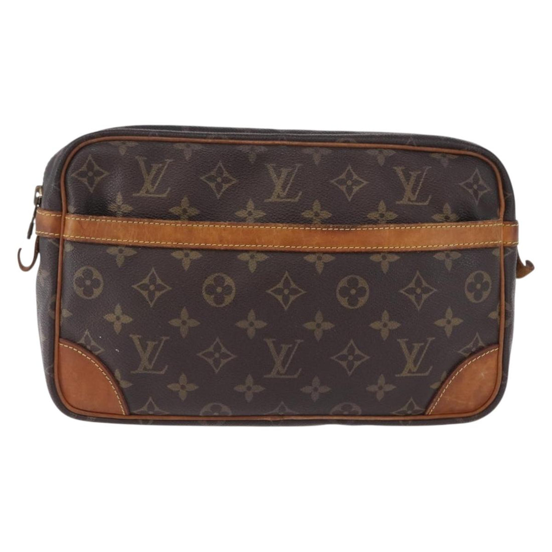 LOUIS VUITTON Monogram Compiegne 28 Clutch Bag M51845 LV Auth BA14929