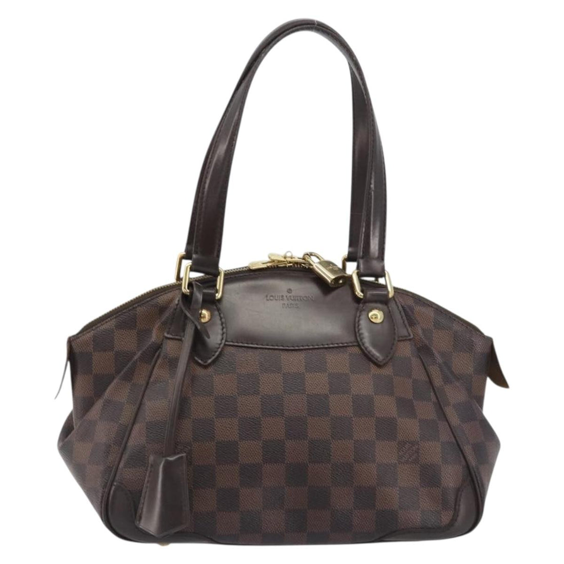 LOUIS VUITTON Damier Ebene Verona PM Hand Bag N41117 LV Auth ka5741