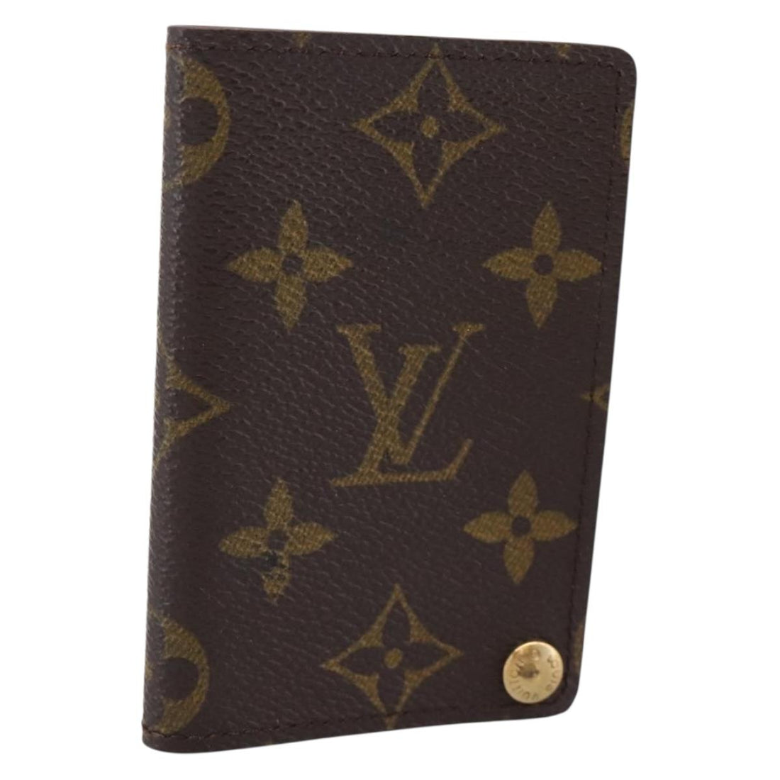 LOUIS VUITTON Monogram Porto Cartes Crdit Pression Card Case M60937 Auth BA15241