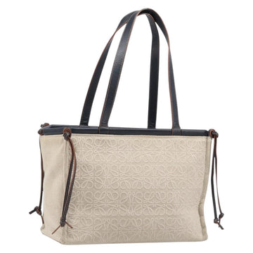 Loewe Cushion Tote Bag Canvas Beige