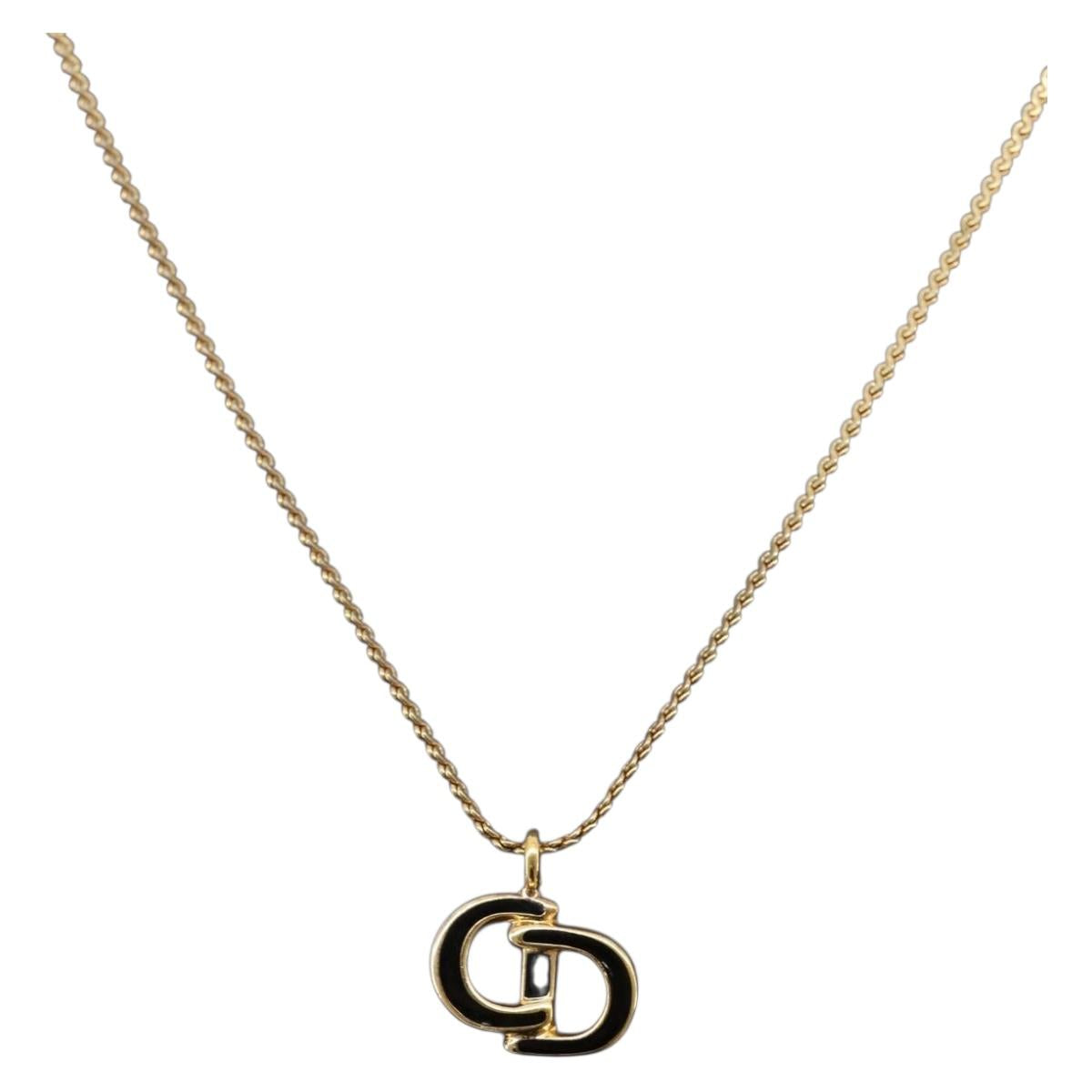 Christian Dior Necklace metal Gold Tone (Grade AB)