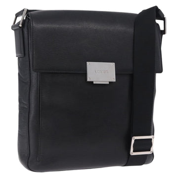 Loewe Shoulder Bag Leather Black Silver (Grade BC)