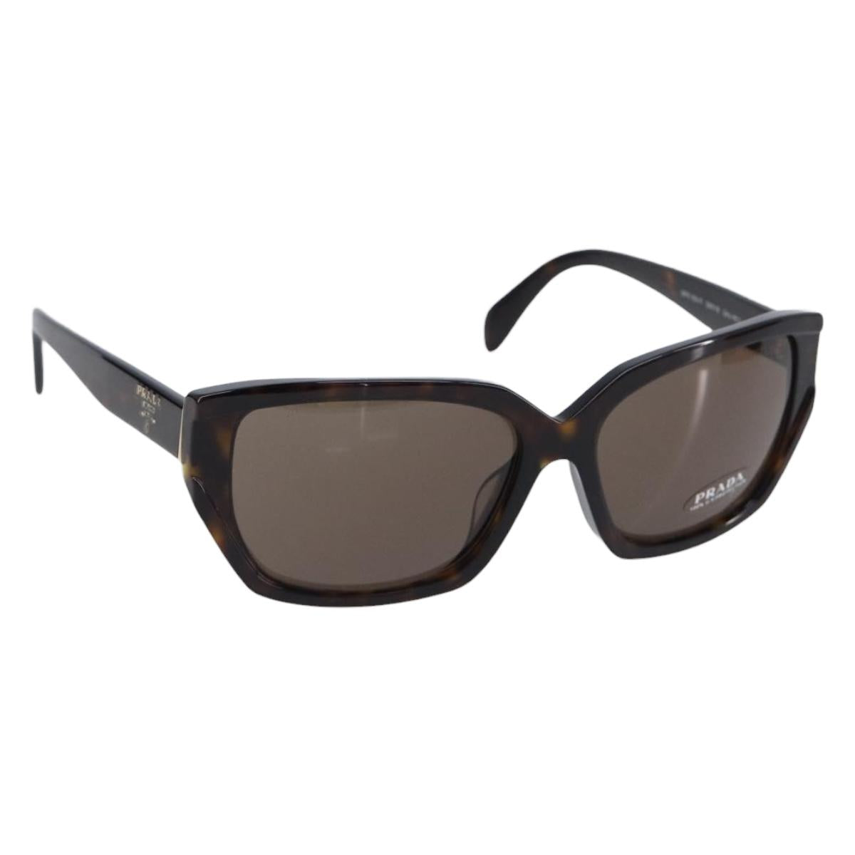 Prada Sunglasses Plastic Black Gold Tone