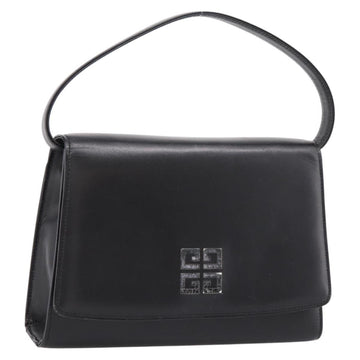GIVENCHY Hand Bag Leather Black Auth ka5773A