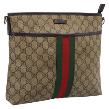 Gucci GG Supreme Web Sherry Line Bag Outlet Beige Gold