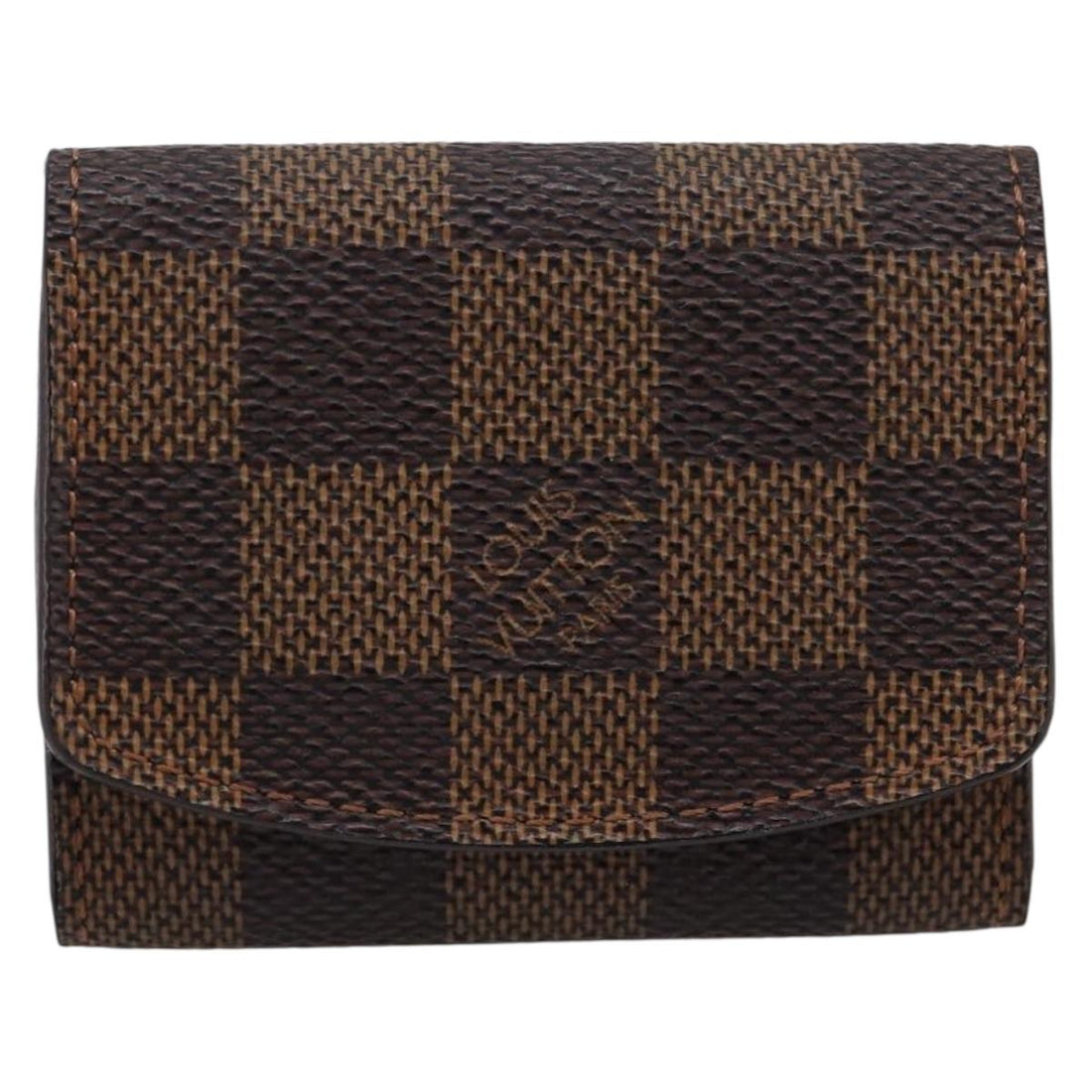 LOUIS VUITTON Damier Ebene Bouton de Manchette Case Cuff Case LV Auth BA15058