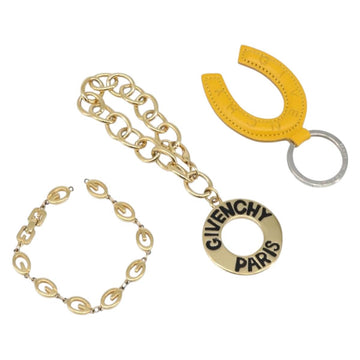 Givenchy Bracelet Metal 3 Set Gold Tone Orange