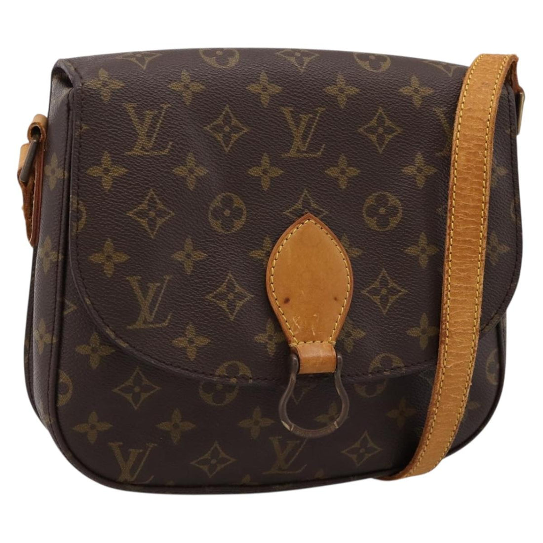 LOUIS VUITTON Monogram Saint Cloud GM Shoulder Bag M51242 LV Auth BA15201