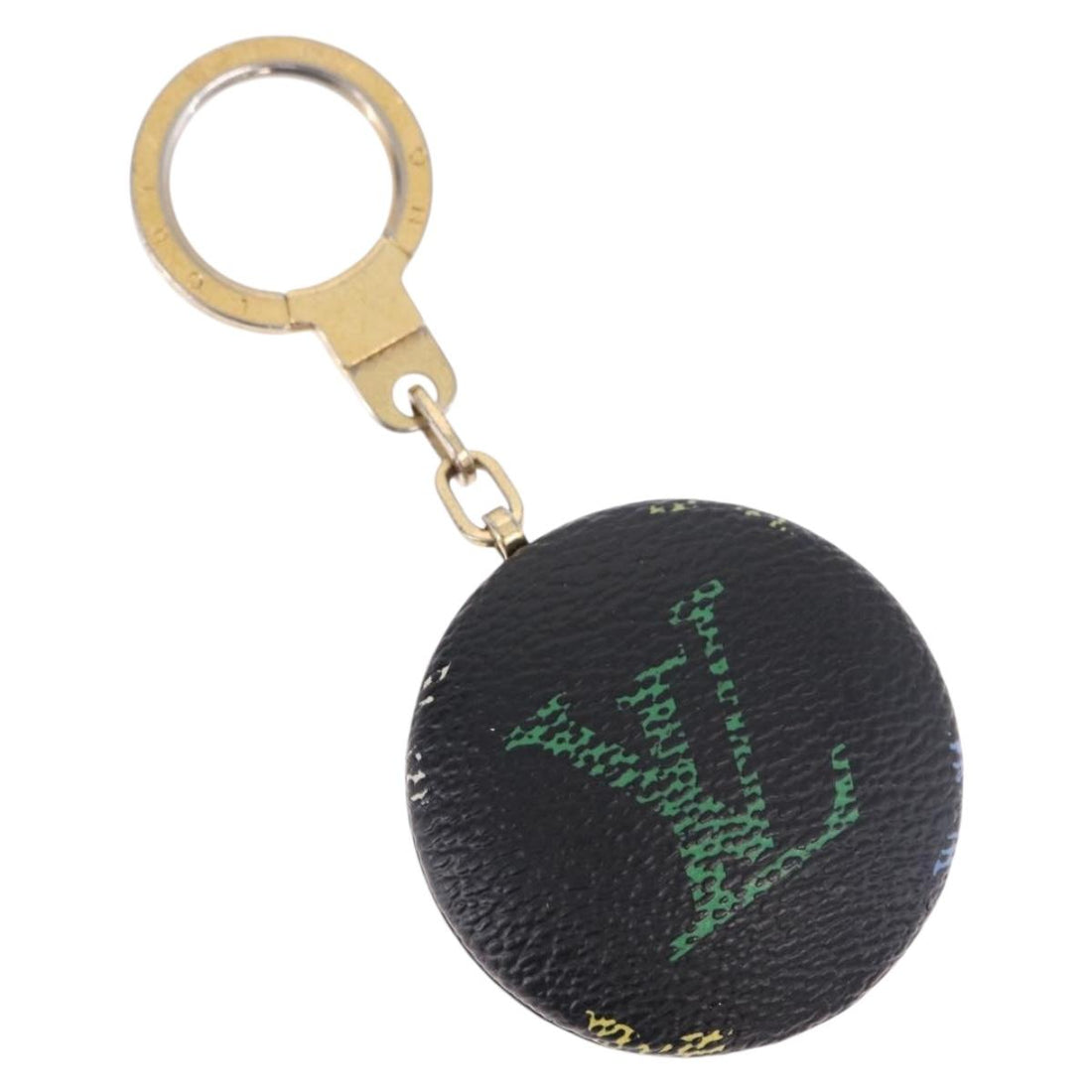 LOUIS VUITTON Monogram Multicolor Astropill Key Holder Black M51912 Auth BA15250