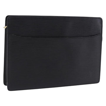 Louis Vuitton Epi Pochette Homme Clutch Bag Black