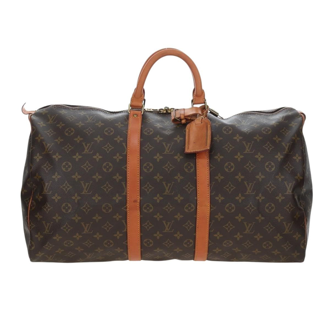LOUIS VUITTON Monogram Keepall 50 Boston Bag M41426 LV Auth 194936V