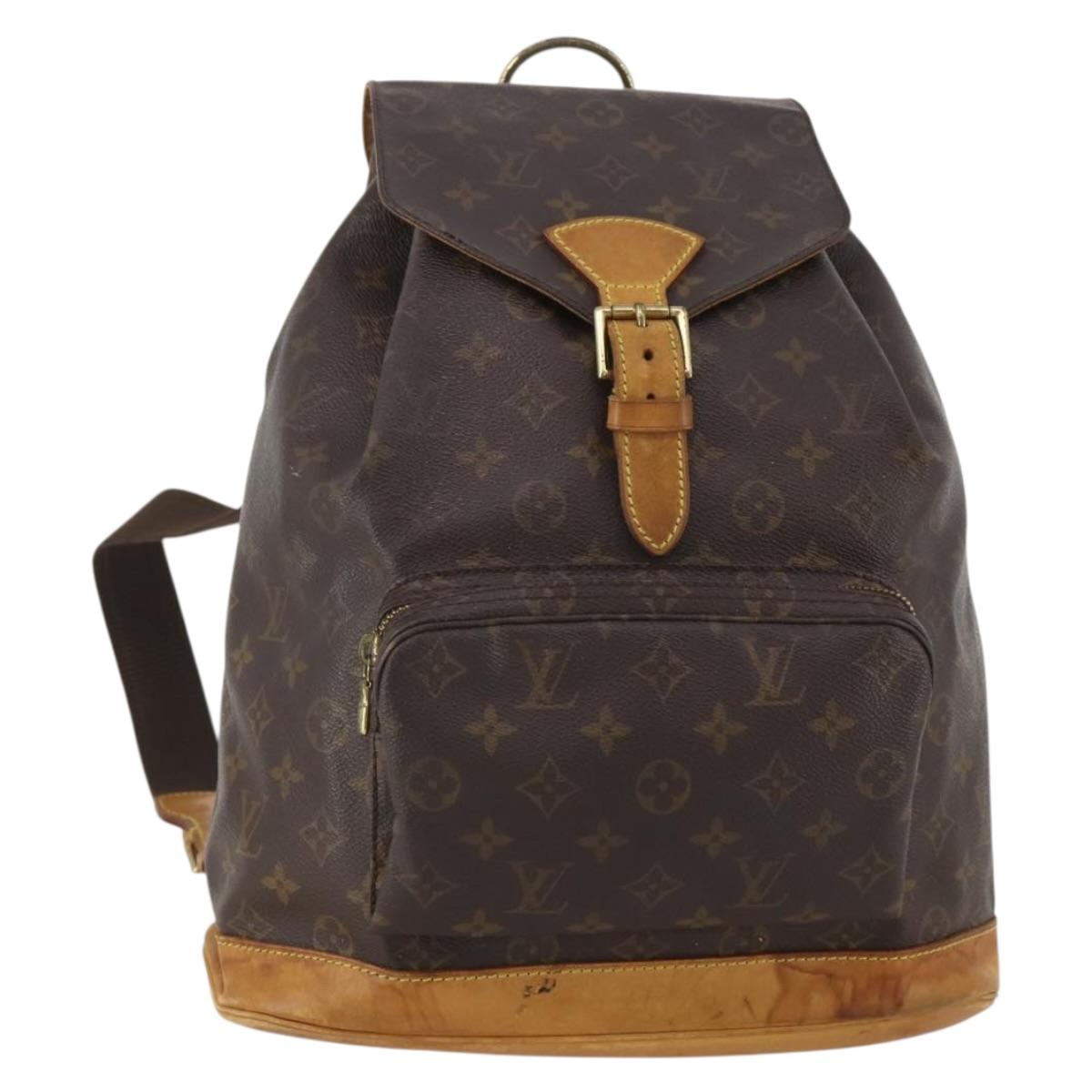 Louis Vuitton Monogram Montsouris GM Backpack (Grade D)