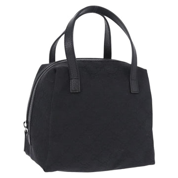 GUCCI GG Canvas Hand Bag Black 124542 Auth am12422V