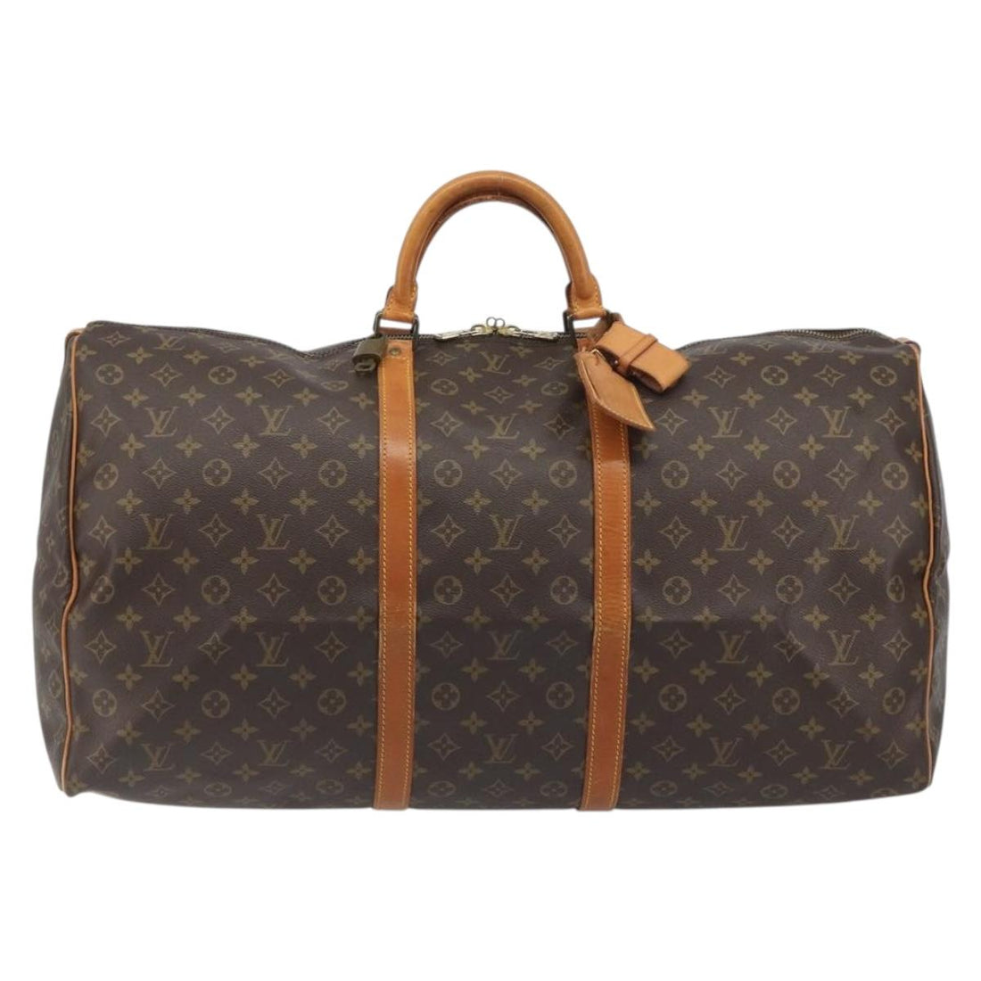 LOUIS VUITTON Monogram Keepall 60 Boston Bag M41422 LV Auth 194910A