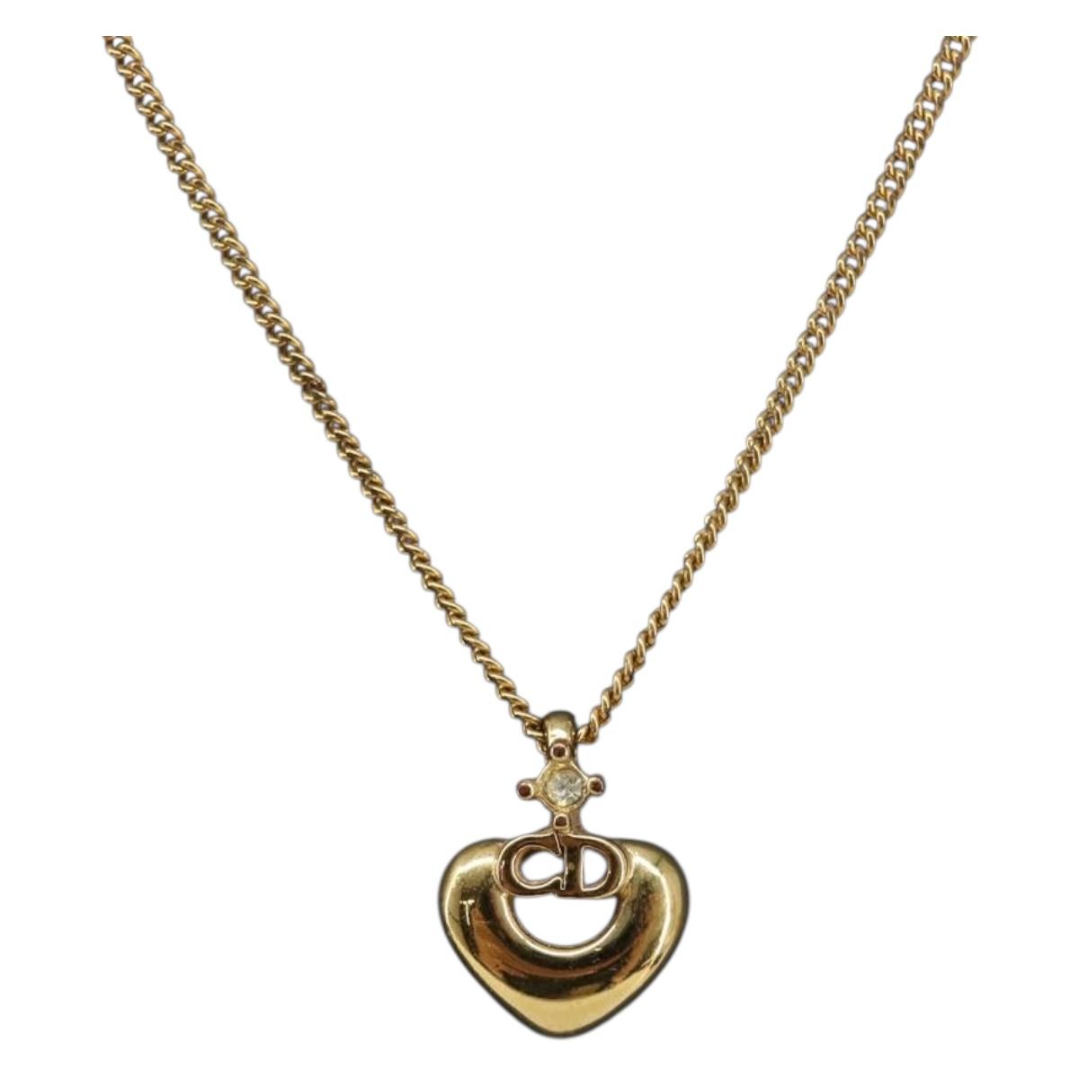 Christian Dior Necklace Metal Gold Tone (Grade AB)