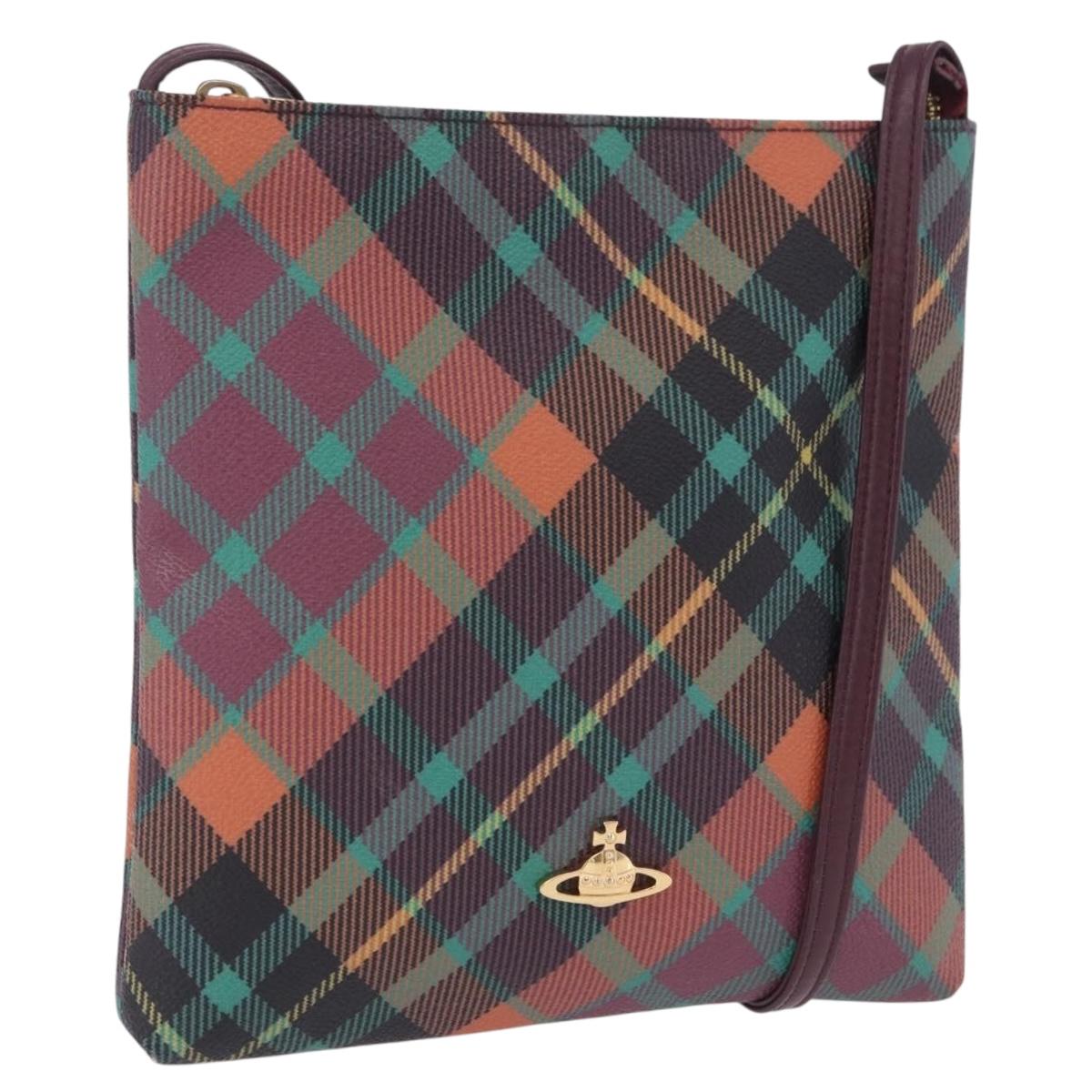 Vivienne Westwood Shoulder Bag PVC Leather Multicolor Gold