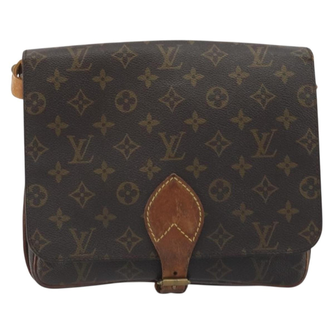 LOUIS VUITTON Monogram Cartouchiere GM Shoulder Bag M51252 LV Auth BA14845