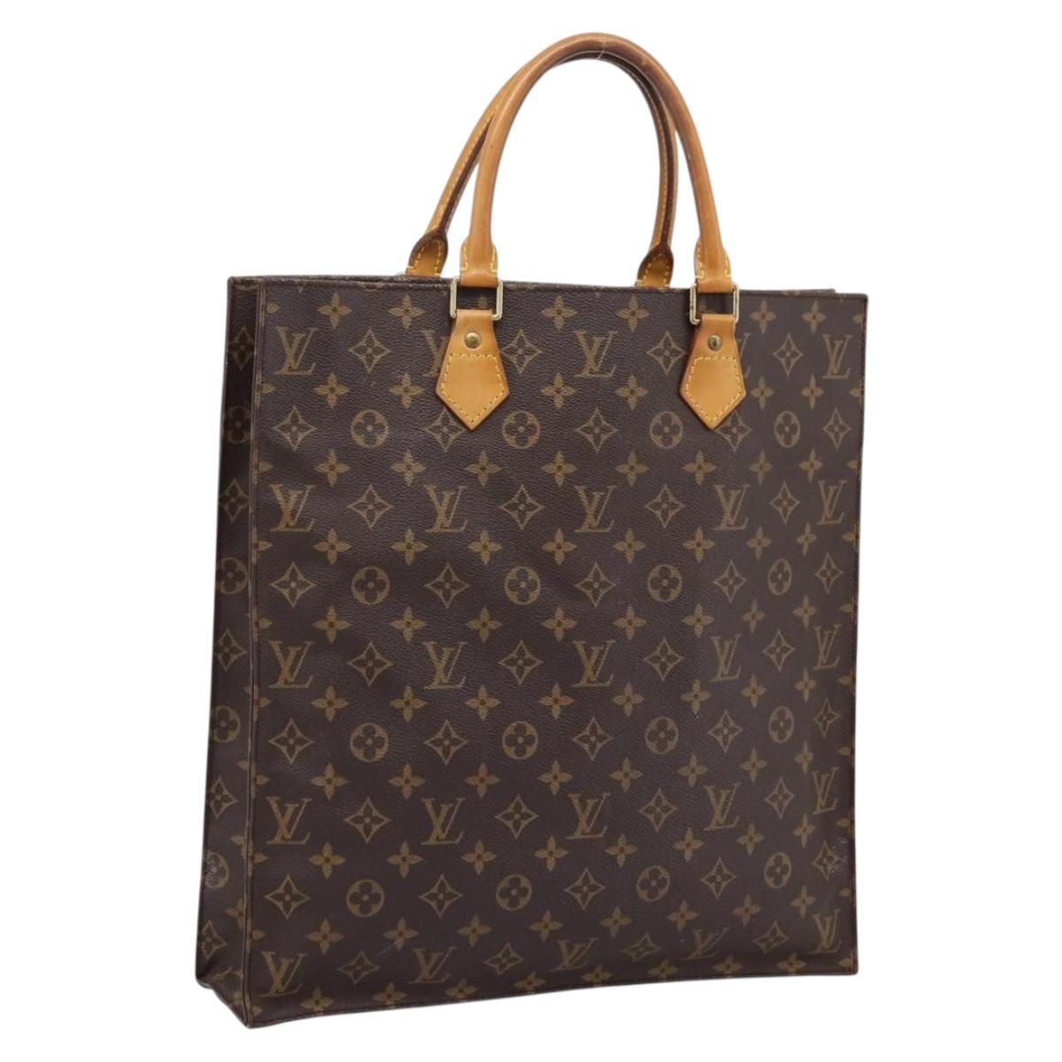 Louis Vuitton Monogram Sac Plat Handbag (Grade D)