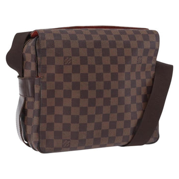LOUIS VUITTON Damier Ebene Naviglio Shoulder Bag N45255 LV Auth BA14865