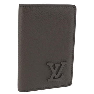 LOUIS VUITTON Aerogram Organizer Dupoch Card Case Gray M82277 LV Auth 195931V