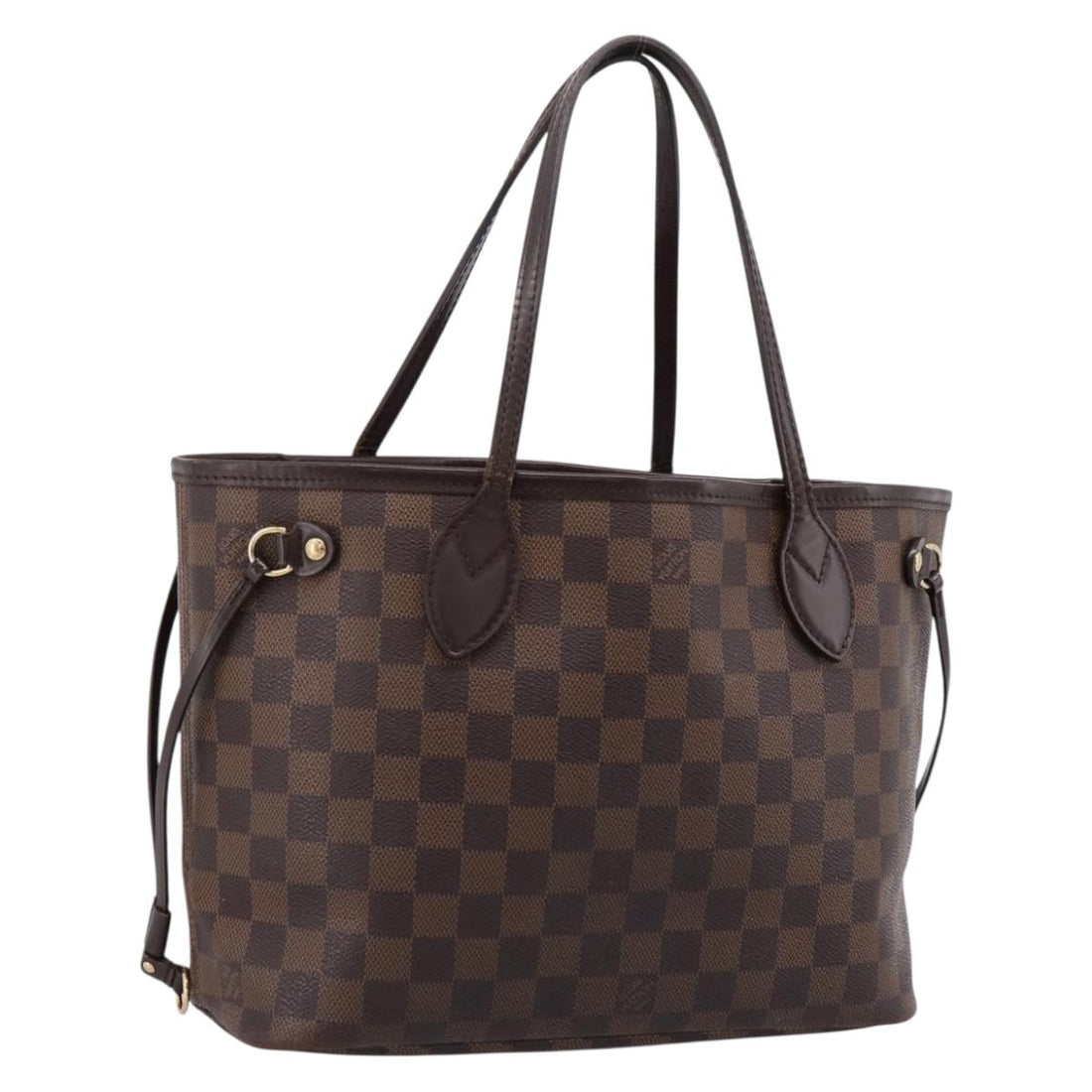 LOUIS VUITTON Damier Ebene Neverfull PM Tote Bag N51109 LV Auth 197447