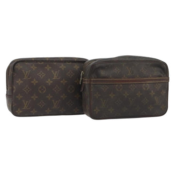 LOUIS VUITTON Monogram Pouch 2 Set LV Auth 193487