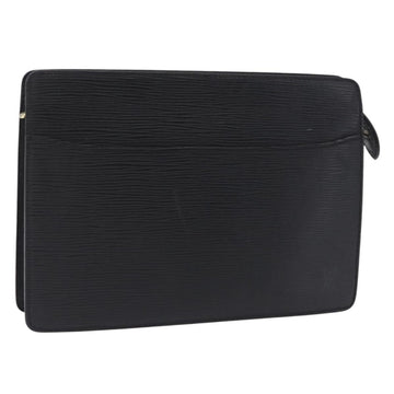 LOUIS VUITTON Epi Pochette Homme Clutch Bag Black M52522 LV Auth ep15733