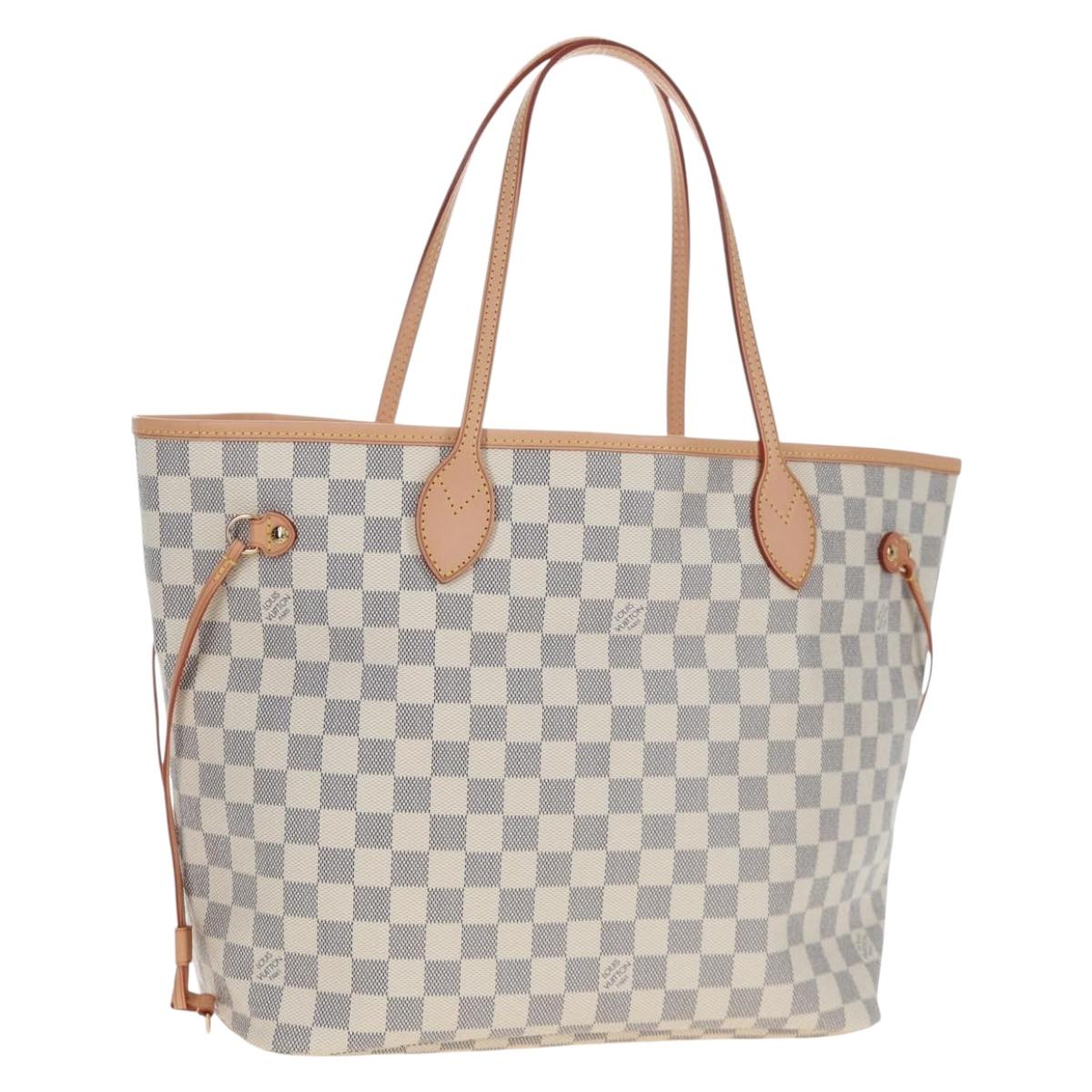Louis Vuitton Damier Azur Neverfull MM Tote Bag (Grade S)