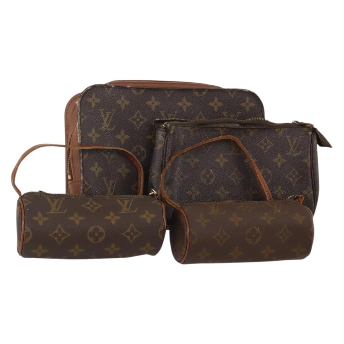 Louis Vuitton Monogram Clutch Bag 4 Set