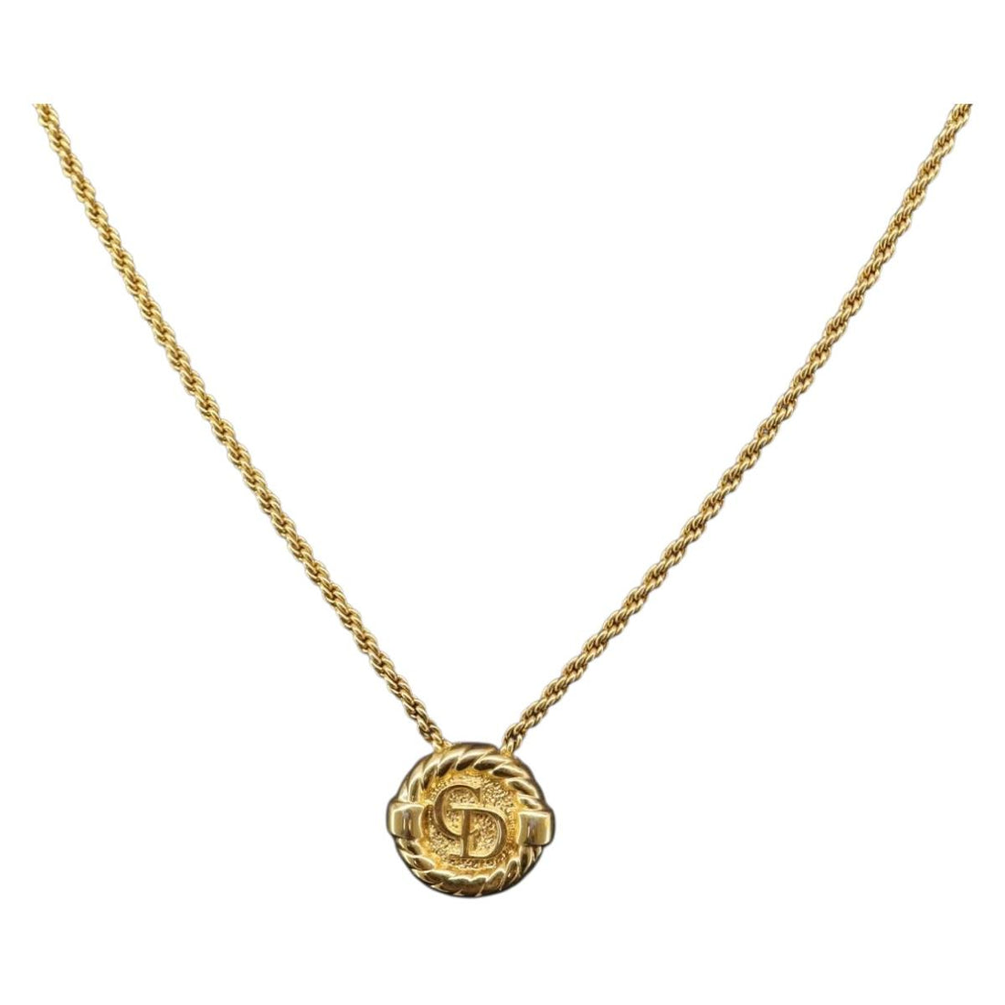 Christian Dior Necklace metal Gold Tone (Grade AB)