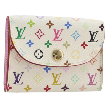 LOUIS VUITTON Monogram Multicolor Anvelop Cult De Vuitto Card Case White M66557 LV Auth 197551V
