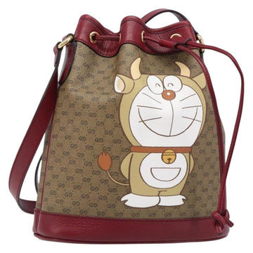 Gucci Micro GG Supreme x Doraemon Fujiko Pro Bag PVC Beige