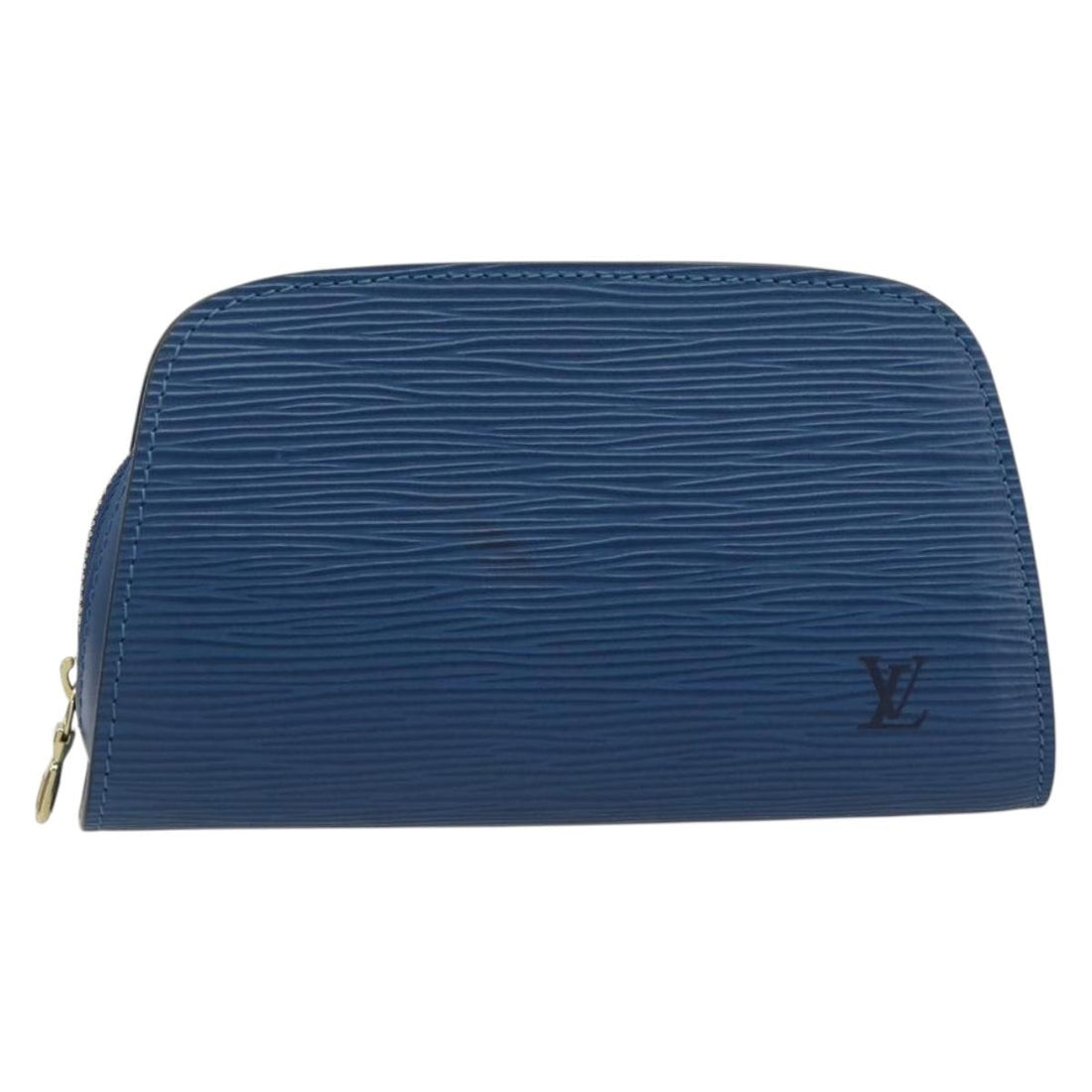 LOUIS VUITTON Epi Dauphine PM Pouch Blue M48445 LV Auth 197540
