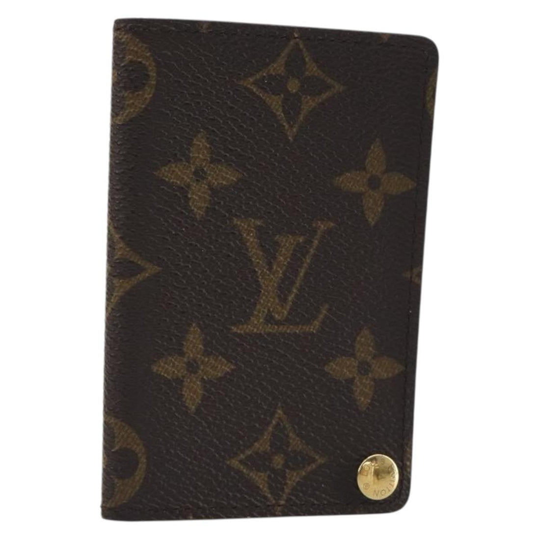 LOUIS VUITTON Monogram Porto Cartes Crdit Pression Card Case M60937 Auth BA15033