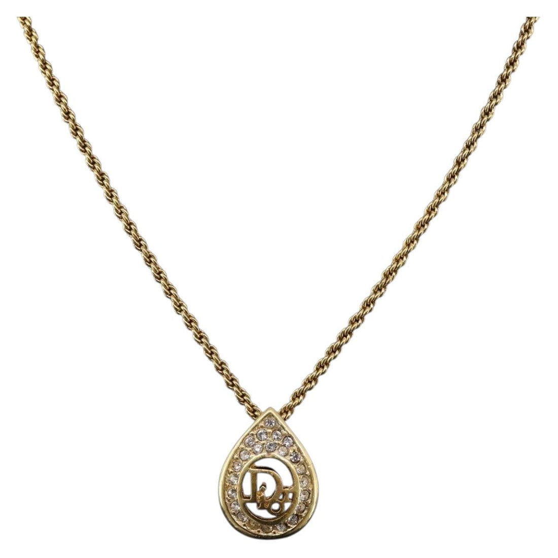 Christian Dior Necklace metal Gold Tone (Grade AB)